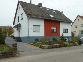 Hausfassade mit Fassadenbeschichtung