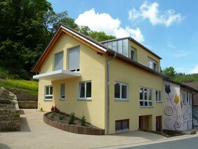 Haus mit Mineralputz und Mineralfarbe nahe Heilbronn