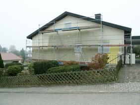 Haus vor der Fassadensanierung in Eberbach