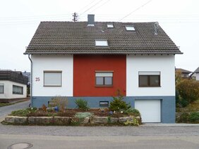 Hausfassade mit Fassadenbeschichtung